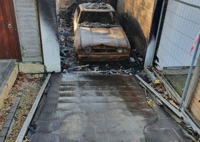 Fire damaged, Burnout recovery
